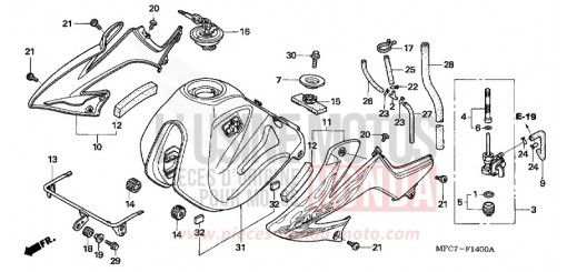 FUEL TANK FMX6506 de 2006